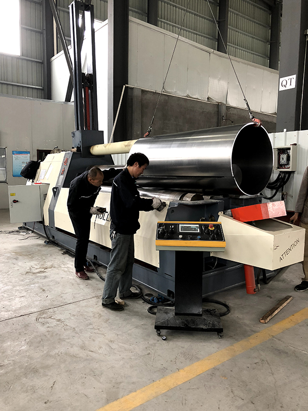 Use of bending machine