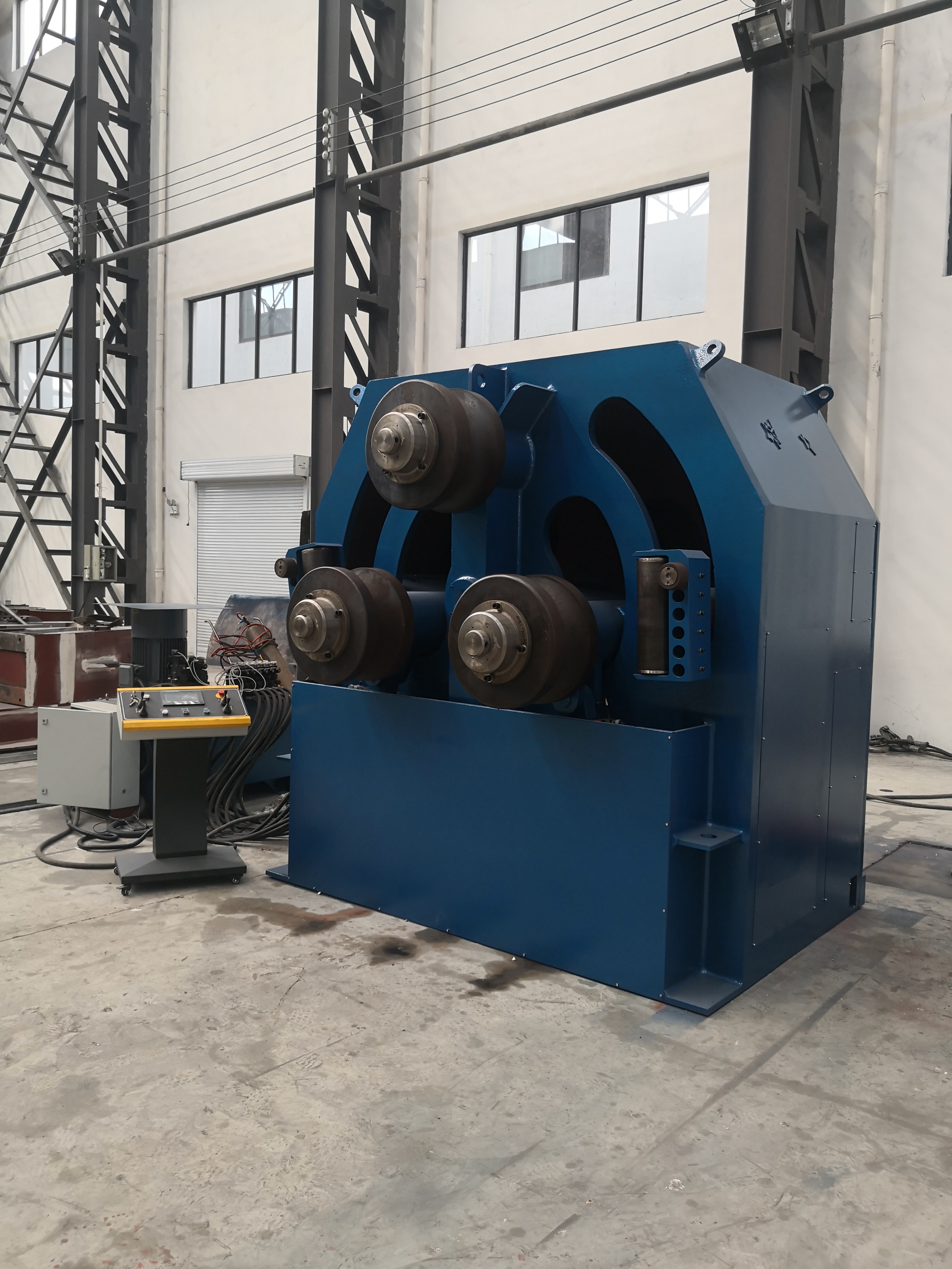 Horizontal And Vertical Hydraulic Aluminum W24 Profile Rolling Machine