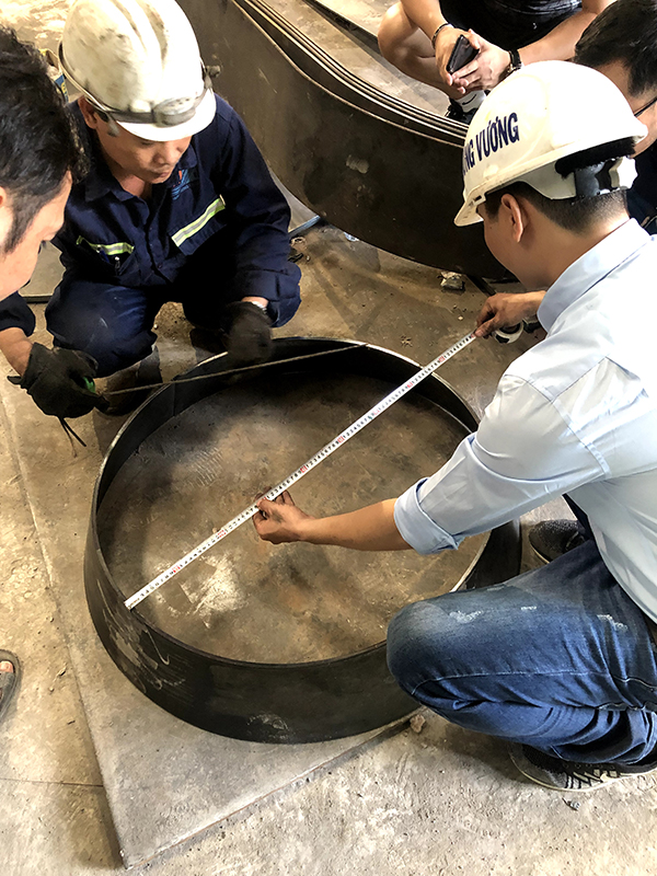 Use of bending machine